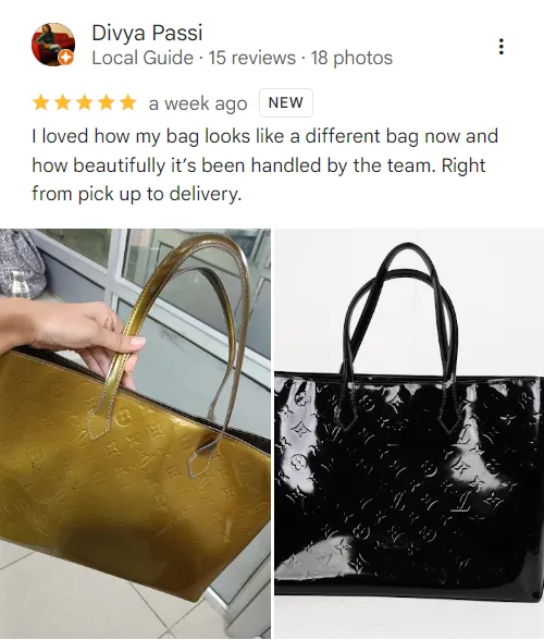 Customer review for luxury leather jacket and car interior restoration in Delhi NCR